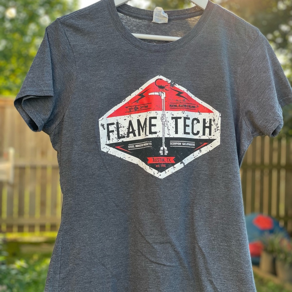Flame Tech Ladies Tee Large